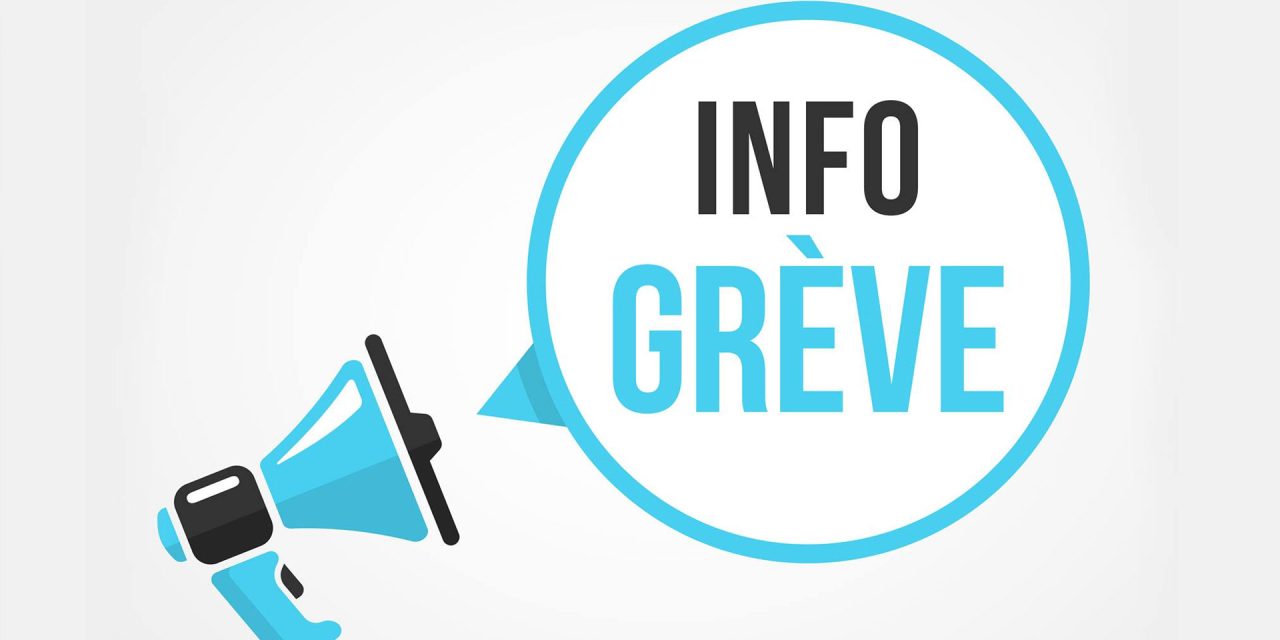 INFO GREVE MARDI 1ER OCTOBRE