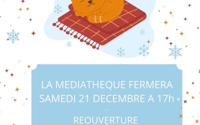 FERMETURE DE LA MEDIATHEQUE EN FIN D’ANNEE