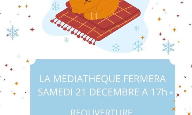 FERMETURE DE LA MEDIATHEQUE EN FIN D’ANNEE